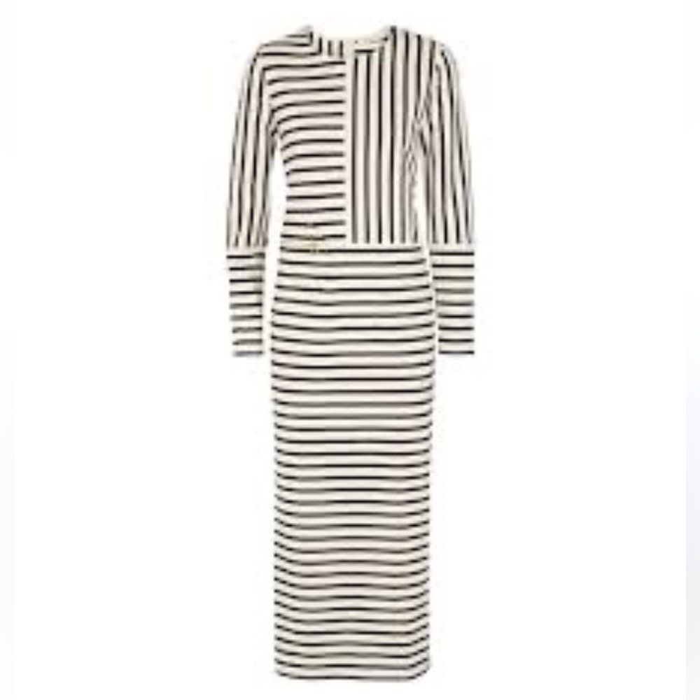 Tory Burch Striped Maxi Dress